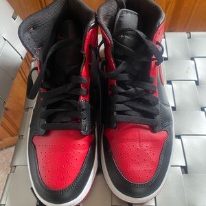Red and black Jordan 1